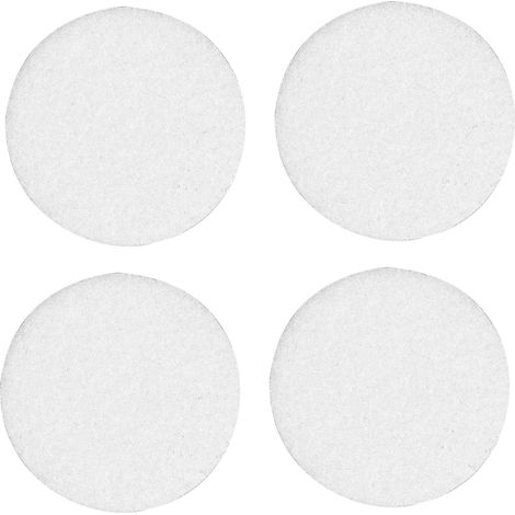 Patins en feutre blanc auto-adhésifs (lot de 4) 40 mm de diamètre Vorstahl (1/5)