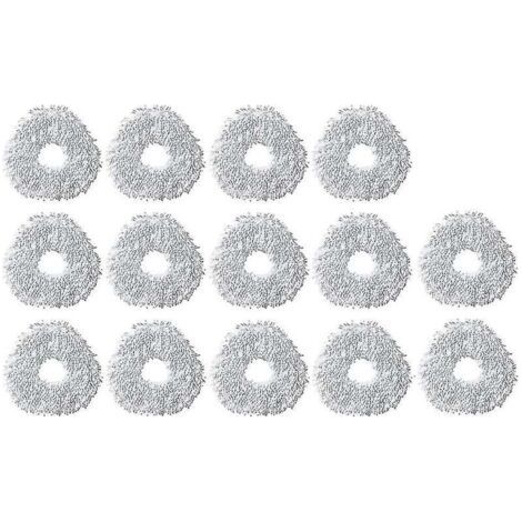 QORVA-Lot de 14 serpillères réutilisables pour robot Narwal T10, serpillères en microfibre