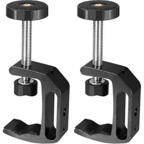 2 serre-joints en C, serre-joints de table réglables, serre-joint de support réglable 0-47 mm pour tuyaux, serre-joint à vis en aluminium, serre-joint à vis pour le travail du bois, l'installation de (1/5)