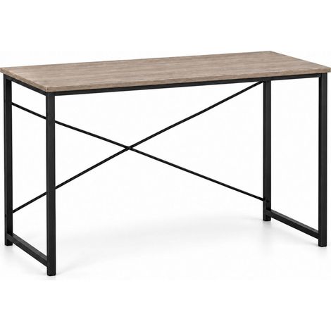 Scrivania Salvaspazio per PC, Misura 100x40x72 cm - Tavolo Ausiliario con Piano in MDF e Telaio in Acciaio - Per ufficio e studio (1/5)