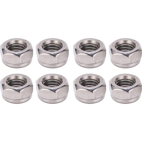 Srliya Kit d'assortiment de 50 écrous autobloquants hexagonaux M8 (1/5)