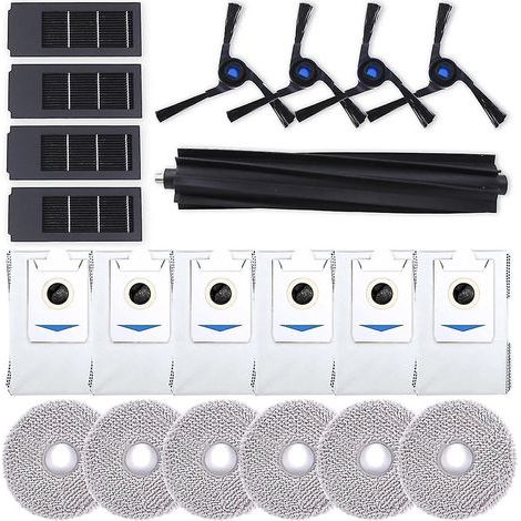Accessoires pour aspirateur robot Deebot X2 Omni : brosse principale latérale, filtre HEPA, lingette de nettoyage et sacs à poussière (1/5)