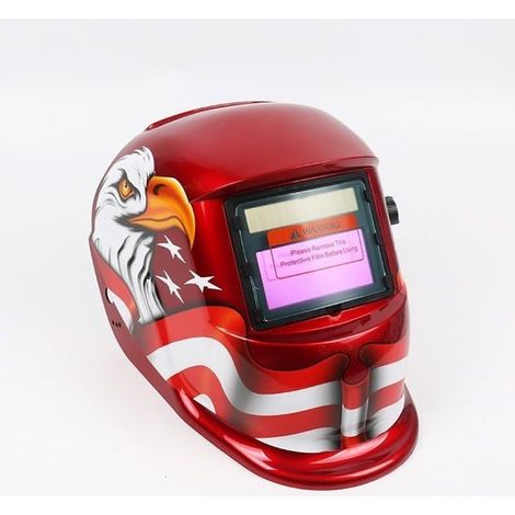 Casco per saldatura automatico - Maschera per saldatura - Protezione continua - Comodo - Resistente agli schizzi - Regolabile - Resistente agli urti - Casco di sicurezza con visiera (1/4)
