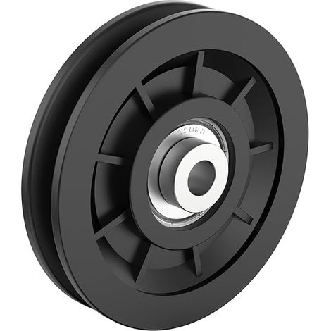 Poulie À Roulement En Nylon - 90 mm - Alésage Intérieur 10 mm - Pour Machine À Câbles De Musculation Et Système De Porte De Garage - 1 Pièce (1/3)