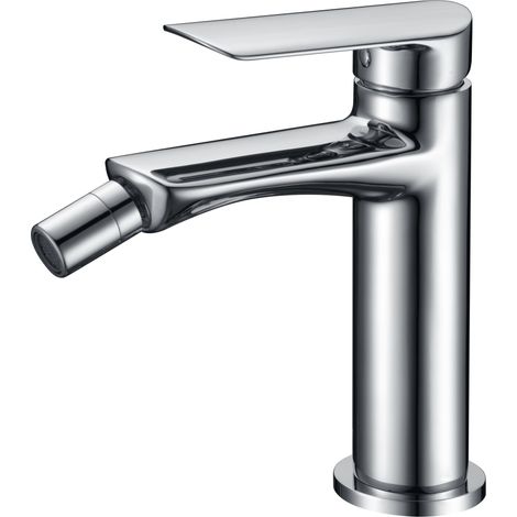 IMEX Miscelatore monocomando bidet in ottone e zama cromato con cartuccia ceramica Ø25mm e set 2 flessibili 3-8 inclusi modello Imex-BDG040-2 Ural (1/2)