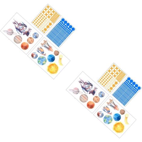 4 Ensembles Autocollants Lumineux Astronautes Décorations Autocollants Phosphorescents pour Lot pour Chambres Plafonds Fenêtres Portes (1/5)