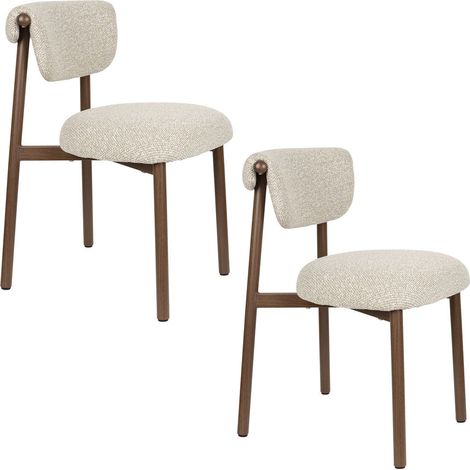Lot de 2 chaises Robyn en tissu, confort et design contemporain (1/5)