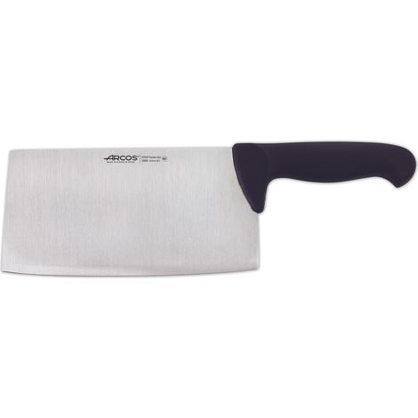 Macheta Arcos Farbe - Prof  298625  in Edelstahl Nitrum und mango ergonomische gelbe Polypropylen-Platte von 21,5 cm, und 3 mm dick in einer Box.