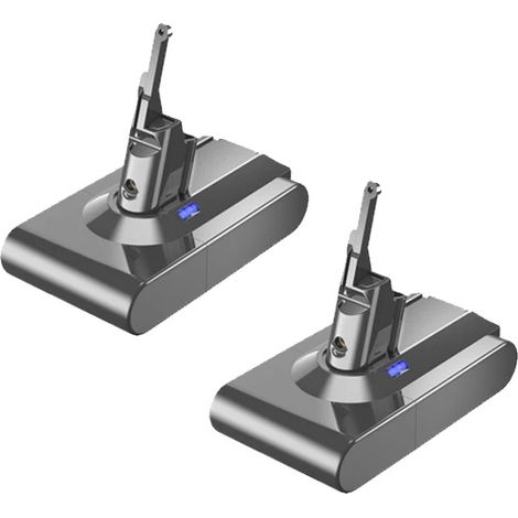 Batteria di ricambio, capacità 6000 mAh, compatibile con la serie V8, 2 batterie, 21,6 V (1/2)