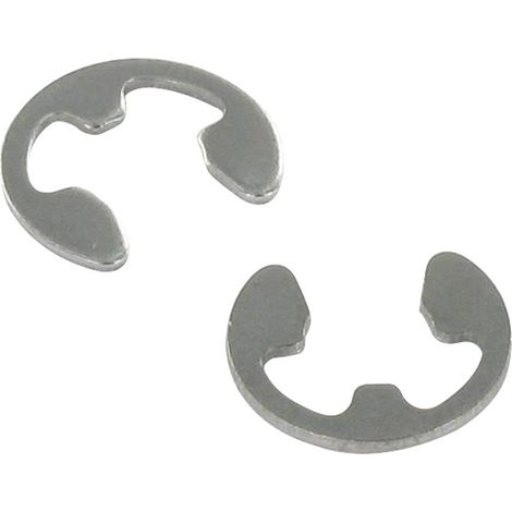 Circlip en E Pour Diamètre Rainure 6 Acier zingué - 10 pièces