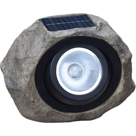 Lampe en Pierre Solaire Exterieur, LED Lampe de Solaire Jardin Lampe en pierre décorative Blanc chaud Solaire Projecteur étanche pour Pelouse Chemin éclairage (1/4)