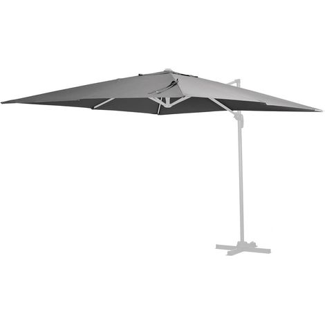 Telo ombrellone da giardino "Sun 4" - 3 x 4 m - Grigio