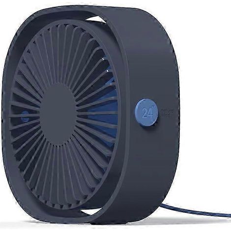 Ventilateur de table portable, petit et puissant, alimenté par USB, avec 3 vitesses et fonction de refroidissement personnel pour bureau. (1/5)