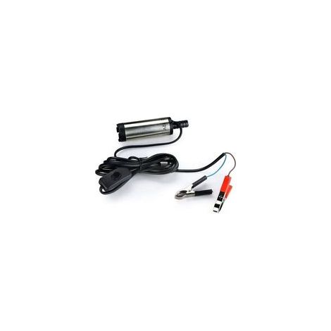 12V 38mm Pompe submersible en acier inoxydable Huile d'eau Pompe de transfert de carburant diesel pour huile de voiture Liquide Pompe à eau de carburant diesel Pompe de transfert 12V Pompe à eau