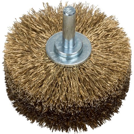 Bosch Holzstrukturbürste für Bohrmaschinen - Gewellter Draht, vermessingt, 80 mm - 2609256541 (1/2)