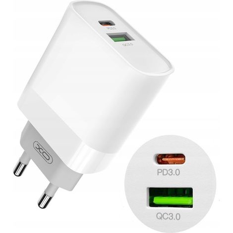 Cargador de pared rápido, fuente de alimentación de 20 W, USB-C tipo C, PD20W (1/5)