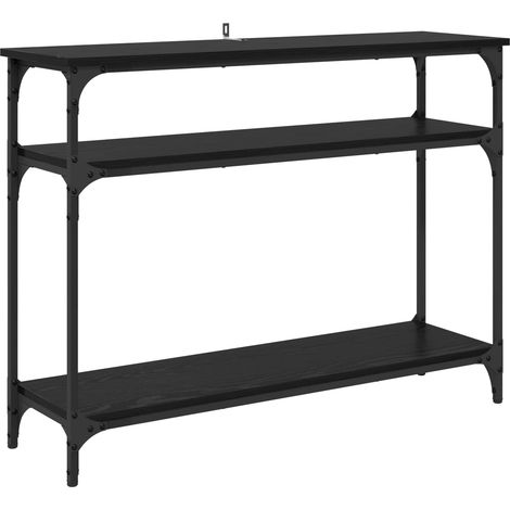 Maison Exclusive - Mesa Consola Roble Negro 100 x 29 x 75 cm Made