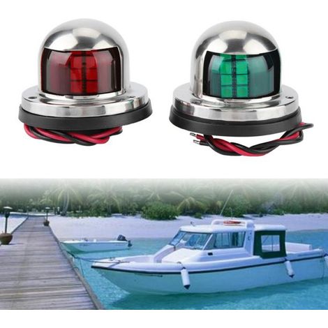 Feu de navigation à LED Feu de navigation 1 paire de feux de Navigation LED rouge et vert, feu moteur bateau (1/4)