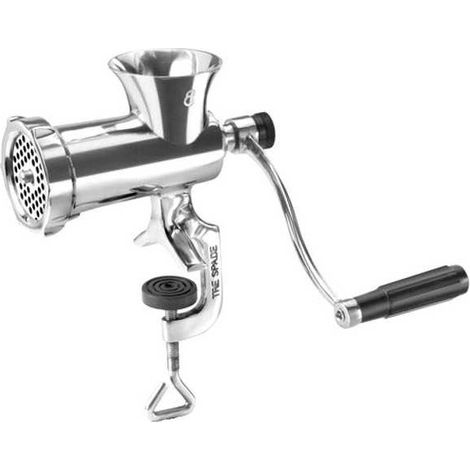 Picadora de carne N. 8 Placa mm.4,5 Inox 3 Espadas