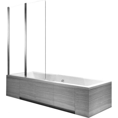 Bathtub Screen REA Agat-2 Chrome 80 (1/5)