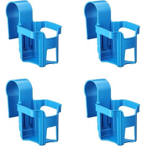4 Stück Poolrand Getränkehalter aus Kunststoff, Multifunktionaler Poolside Cup Holder, Poolside Dosenhalter, Pool Becherhalter zum Abstellen von Getränken und Gegenständen (1/5)