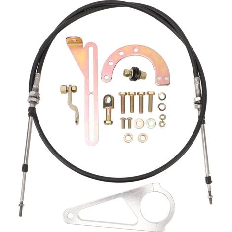 Jeffergarden Kit de liaison de changement de vitesse de colonne de câble, haute résistance ACA 1804 pour Transmissions TH350 TH400 700R4 TH200 2004R 4L80E-DOU