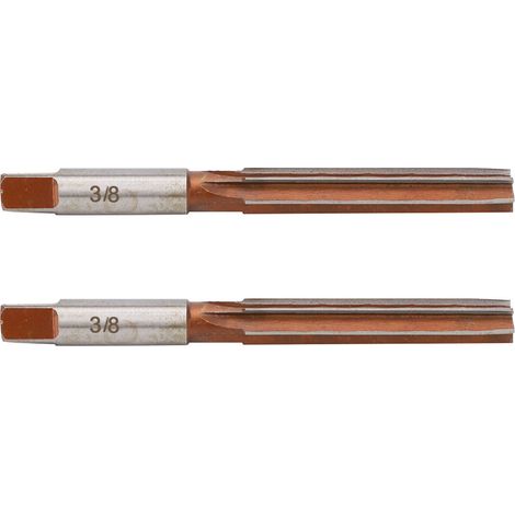 Alésoir Conique - Queue Droite 3/8 Pouces - Système Américain - Acier 9SiCr - Pour Perceuse Et Fraiseuse - Lot De 2 (1/5)