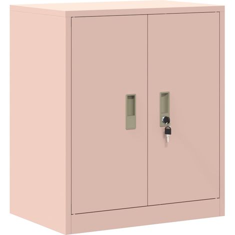 Armario de almacenamiento Rosa 60 x 40 x 70 cm Acero vidaXL