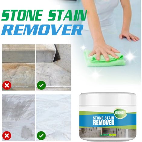 Poudre nettoyante pour pierre à usage domestique : nettoie les taches tenaces sur le marbre et élimine la saleté et les résidus incrustés sur les carreaux. – Poudre nettoyante pour pierre 30 g (1/5)