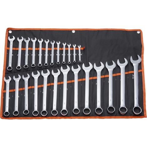 Mophorn-Maulschlüsselsatz, 25-teilig, metrisch, 6 mm bis 32 mm, mit Rolltasche, geeignet für verschiedene Aufgaben wie Autoreparaturen, mechanische Wartung und Reparaturen im Haushalt.