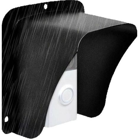 1 Housse de sonnette, métal brossé étanche, protection pluie neige, pour caméra vidéo, installation facile, extérieur (1/5)