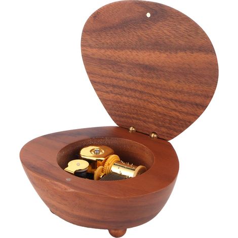 Boîte à musique en bois, décoration de table, cadeau d'anniversaire pour une petite amie ou une amoureuse (1/5)