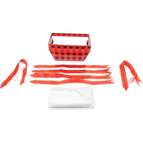 Leerer Geschenkkorb mit Griffen und stabilem Tablett für Wein, ideal als Geschenk für Partys, Hochzeiten, Geburtstage oder Schulabschlüsse (1/5)