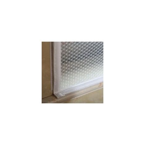 Winterfenster-Isolierset, Isolierfolie für Fenster, Isoliervorhänge, Kunststoff-Fensterabdeckung, Kälteschutz, Wärmedämmung, Breite x Höhe (110 x 120 cm)