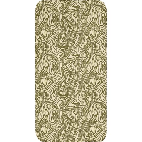 TAPIS DE TOILETTE Abstrait - Marbre - Vert 60x120 cm