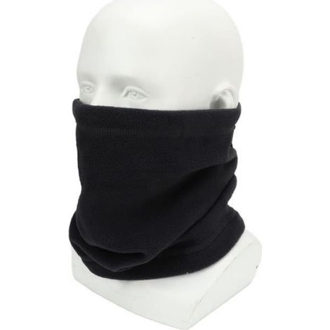XXU Couvre-visage Fleece avec cordon de serrage réglable Unisex Thermal Neck Gaiter for Winter Skiing Black XU010 XU010 (1/4)