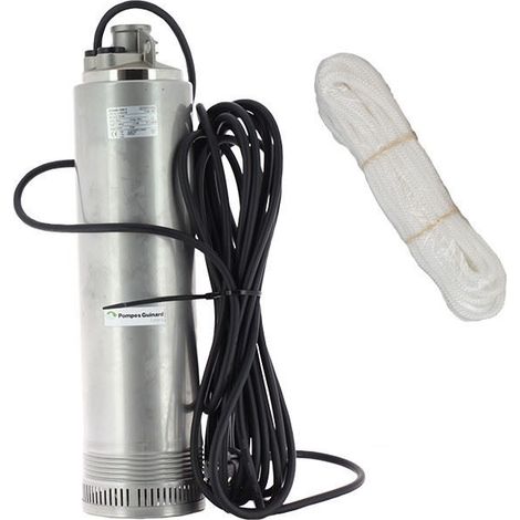 Pompesguinardloisirs – Pompe immergée Ariana 4000 S – Débit max 4000L/h – Hauteur de refoulement 7m – Monophasé 230V – Turbine inox (1/3)