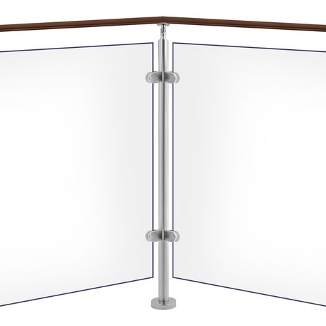 Corner Column Post 110cm Stainless Steel Coner Post,Corner Post For Glass Railing (1/5)