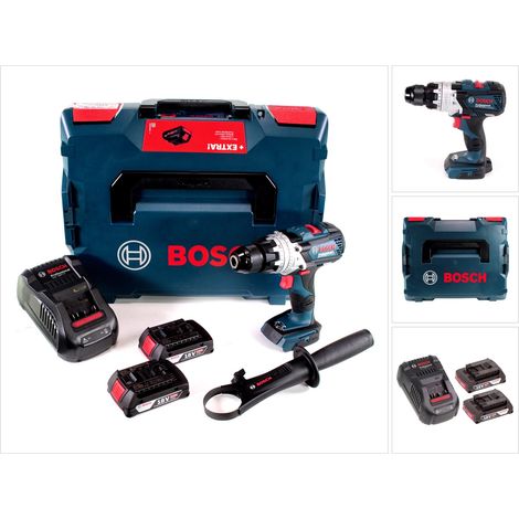 Perceuse-visseuse à percussion sans fil Bosch GSB 18V-110 C Professional 18 V 110 Nm + 2 batteries 2,0 Ah + chargeur + L-Boxx (1/5)