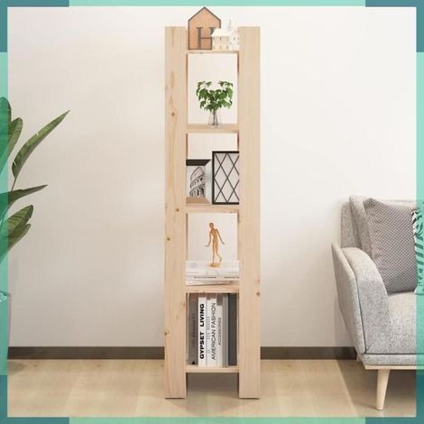 813869 Bibliothèque/Séparateur de pièce 41x35x160 cm Pin massif (1/5)