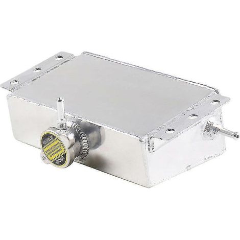 Vase d'expansion universel en aluminium pour liquide de refroidissement, compatible avec les pièces de modification pour BMW 240SX WR (argenté) (1/5)
