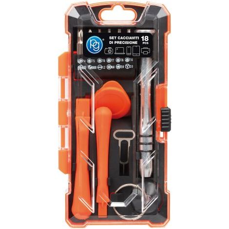 KIT ACCESSORI RIPARAZIONE SMARTPHONE/PC set 18 pezzi