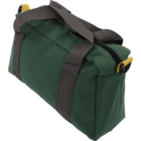 Sac à outils à large ouverture, toile imperméable, grande capacité, bandoulière pour techniciens, 36 cm/14 pouces (1/5)