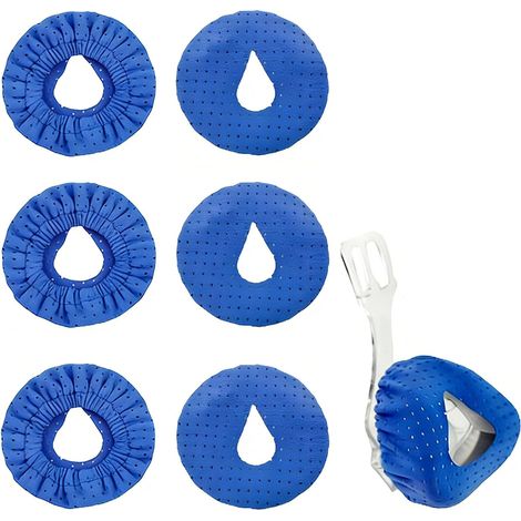 Pack of 6 Reusable Nose Pads for Face Mask Liner for Full Face Nose Protection Universal Reusable Full Face for CPAP Masks, Nasal Pads (Blue) (1/5)