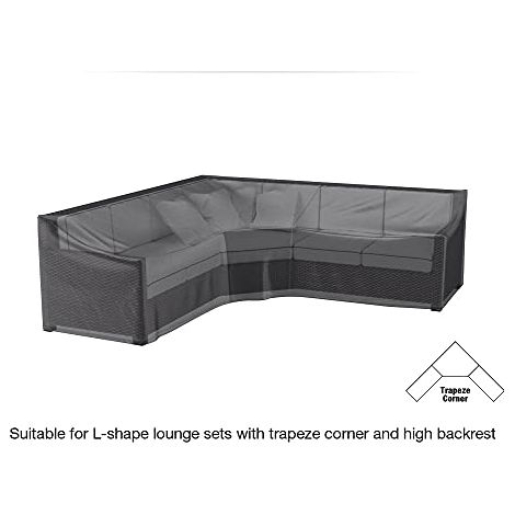 Telo di copertura da giardino a forma di L 7955 255x255x90cm 7955 AeroCover grigio Homms (1/4)