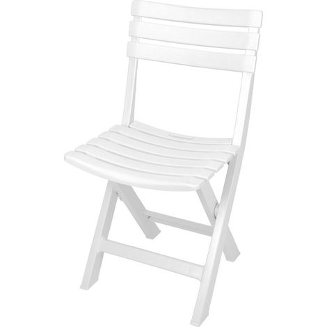 Chaise de jardin pliante blanche