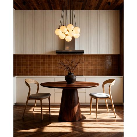 Sedia da pranzo 51,5x53x80,5 cm in legno di frassino naturale con seduta imbottita – MEUBLIV (1/5)