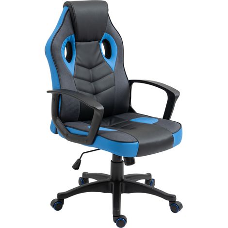 Vinsetto Sedia da Gaming Poltrona da Ufficio Girevole con Rotelle in Similpelle (1/5)