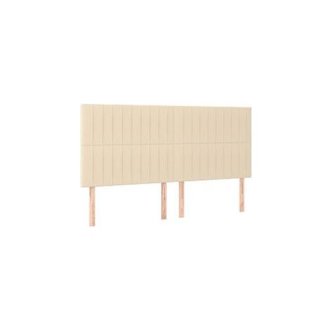 Tête de lit à LED Crème 180x5x118-128 Tissu (1/5)