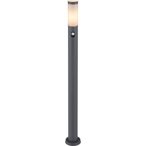 Lampe de jardin 110cm Boston anthracite avec blanc et capteur - 3159AS (1/5)